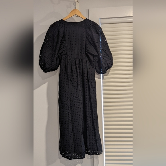 A New Day Black Eyelet Dress with Puffy Sleeves Extra Small - Picture 4 of 4